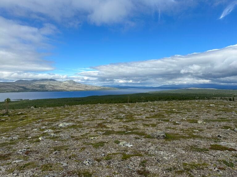 Utsikt mot nord fra Kuvola